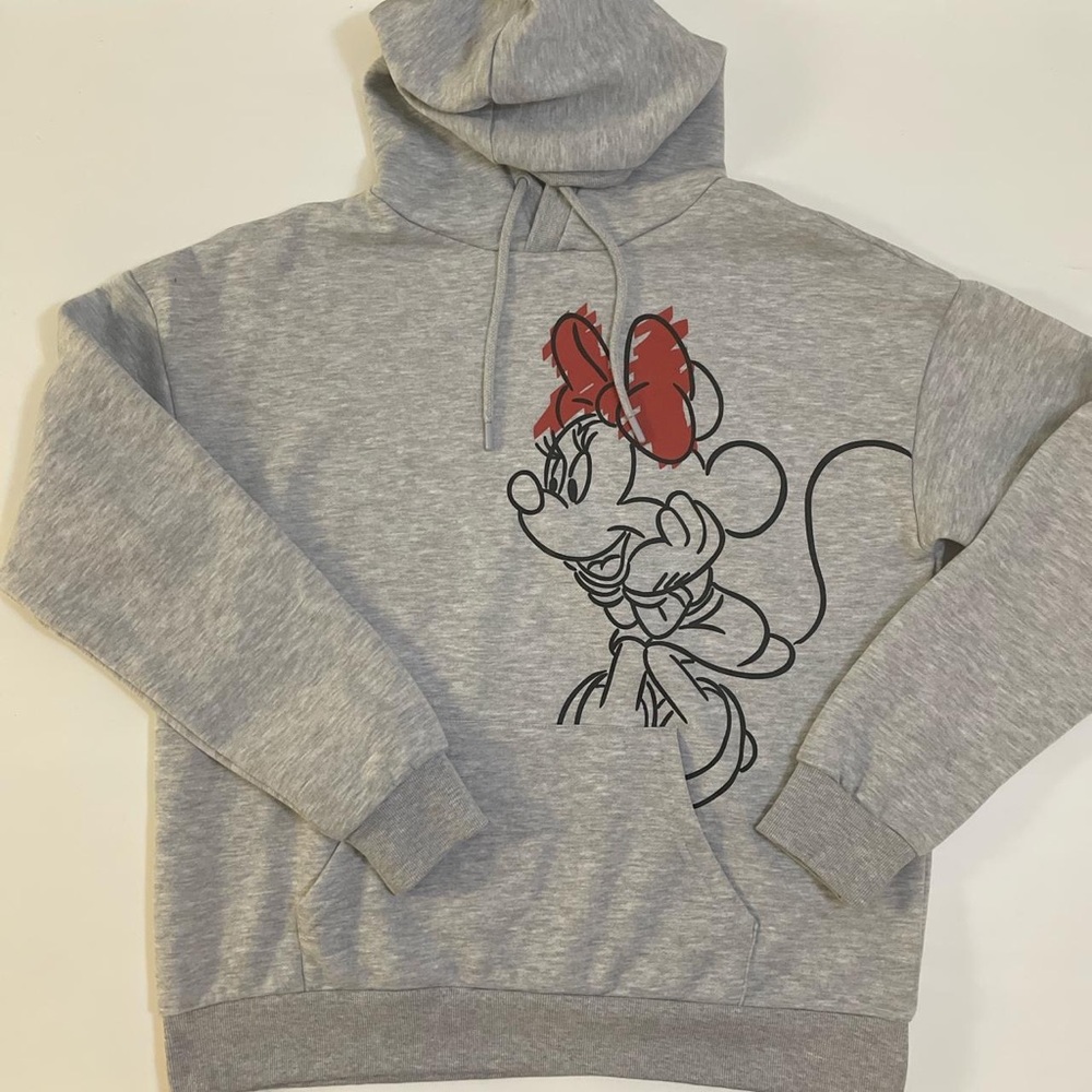 Gray Minnie Mouse Hoodie from Disney